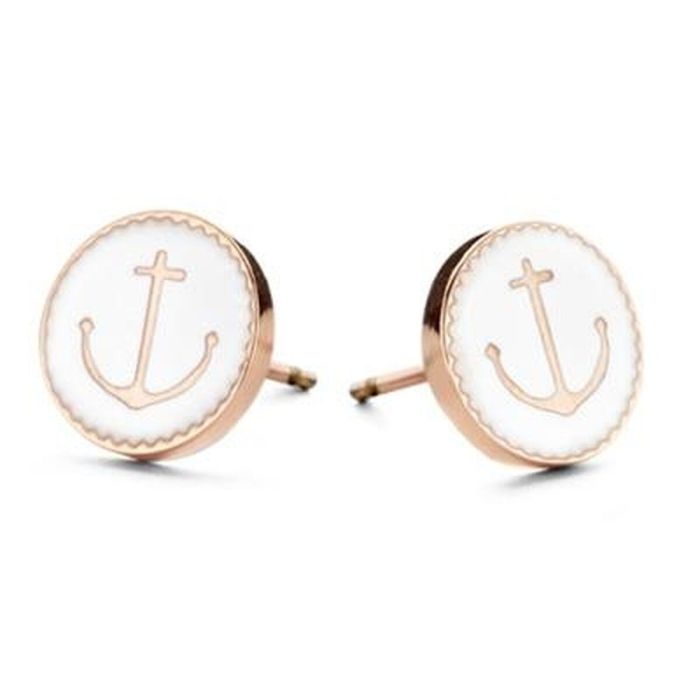 Pendientes Mujer CO88 Collection 8CE-70020 Blanco Oro Rosa Pendientes Mujer CO88 Collection 8CE-70020 Blanco Oro Rosa
