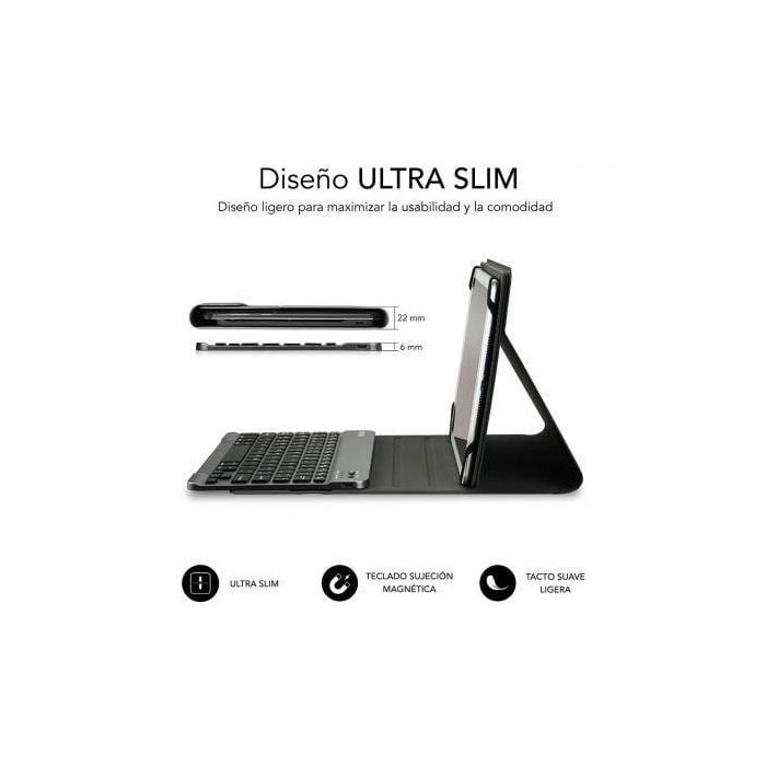 SUBBLIM Funda Tablet KEYTAB PRO BLUETOOTH 10,1" Grey 1