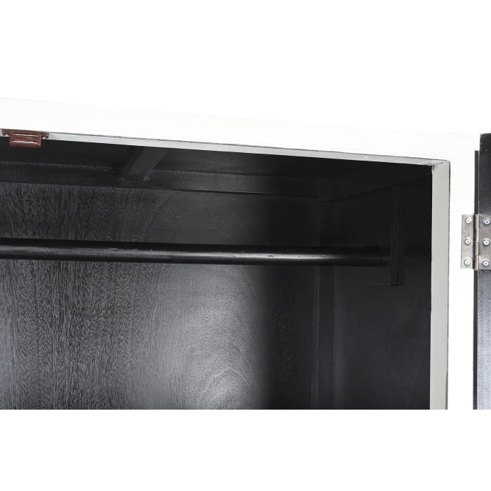 DKD Home Decor Armario Oriental de Madera de Álamo Blanco - Mueble de Almacenamiento con Diseño Exótico - 180 Alto x 110 Ancho x 50 Profundo cm 6