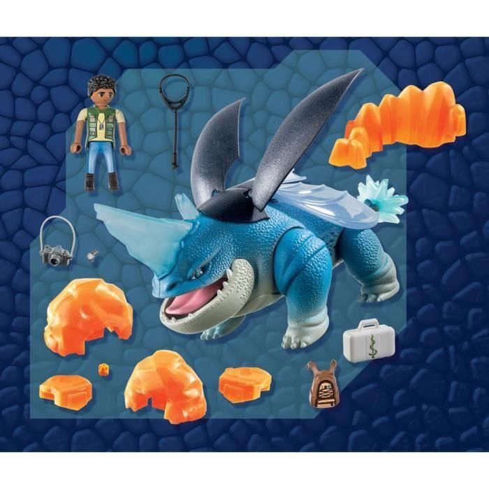 Playmobil Dragones: Nine Realms: Plowhorn & 2 Playmobil Dragones: Nine Realms: Plowhorn & 2