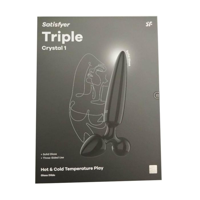 Satisfyer Triple crystal 1 dildo negro para mujer Satisfyer Triple crystal 1 dildo negro para mujer
