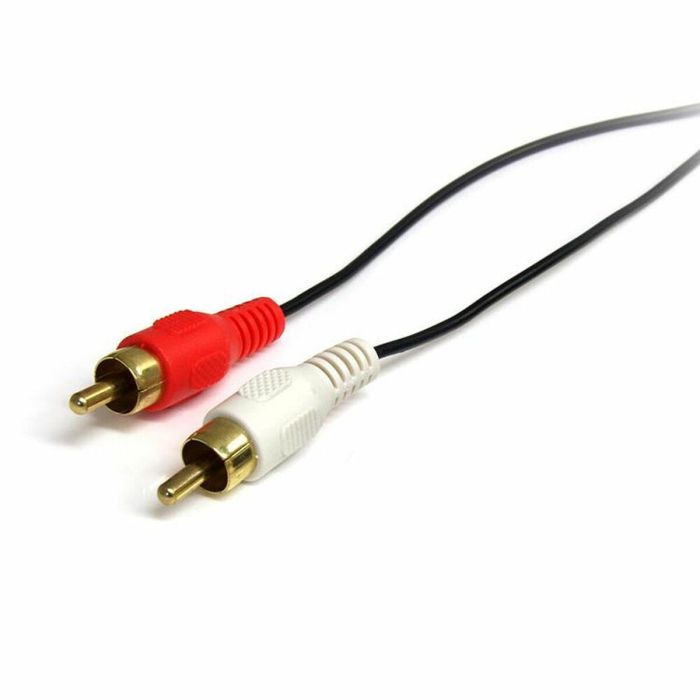 Cable Audio Jack (3,5 mm) a 2 RCA Startech MU3MMRCA Negro 1 Cable Audio Jack (3,5 mm) a 2 RCA Startech MU3MMRCA Negro 1