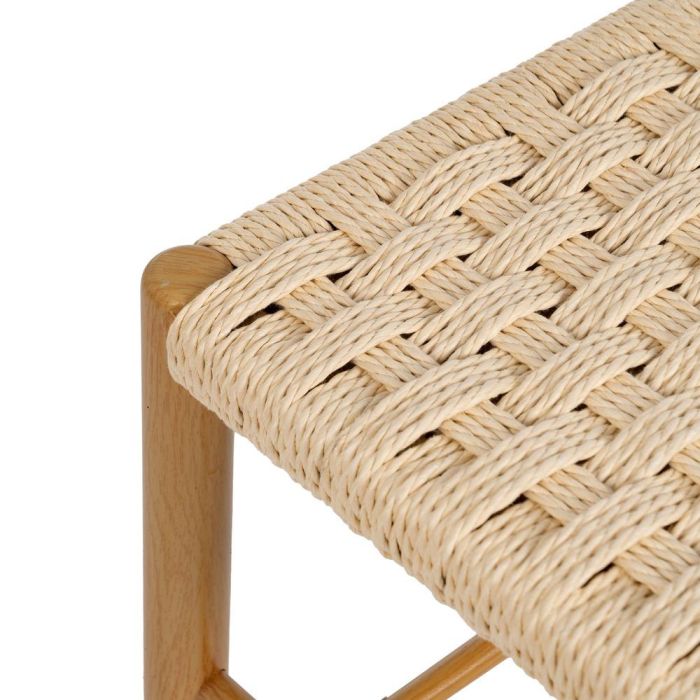 Banco Natural Cuerda-Metal 100 X 35 X 46 cm