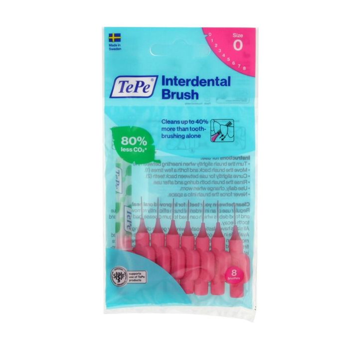 Cepillos interdentales Tepe Rosa (8 Piezas)