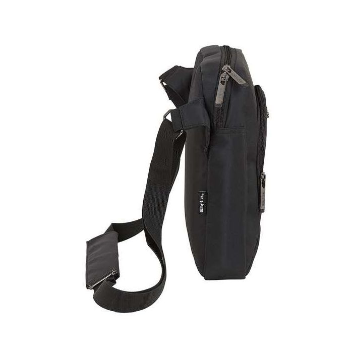 Safta Bandolera para tablet 10,6" Business, Negra, Nylon 900D GUCCI + Cuero PVC