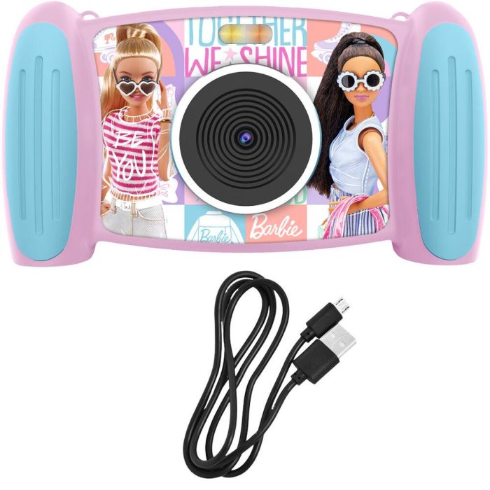 KIDS LICENSING Cámara Digital Interactiva Barbie, Zoom x4, 5 Megapíxeles, Resolución 1080p, Filtros Divertidos, Reproductor MP3 KIDS LICENSING Cámara Digital Interactiva Barbie, Zoom x4, 5 Megapíxeles, Resolución 1080p, Filtros Divertidos, Reproductor MP3