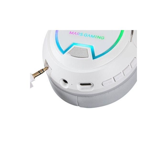 Auriculares Gaming Inalámbricos con Micrófono Mars Gaming MHW100/ Jack 3.5/ Blancos 4 Auriculares Gaming Inalámbricos con Micrófono Mars Gaming MHW100/ Jack 3.5/ Blancos 4