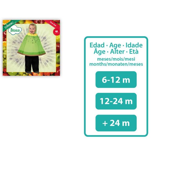 Disfraz Kiwi para Bebé Unisex - Temática Frutas y Vegetales, Talla Única 1 Disfraz Kiwi para Bebé Unisex - Temática Frutas y Vegetales, Talla Única 1
