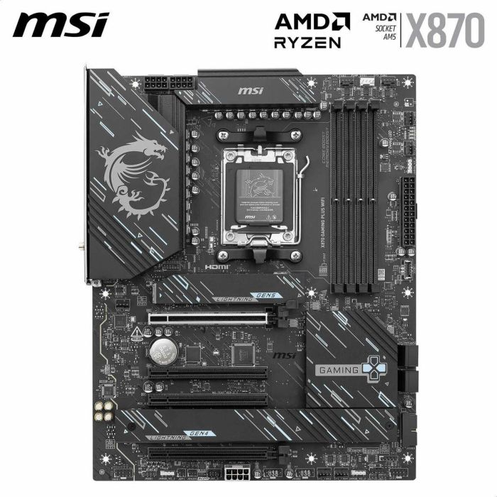 MSI Placa Base X870 GAMING PLUS WiFi AM5 ATX DDR5 128GB AAANX05377 11 MSI Placa Base X870 GAMING PLUS WiFi AM5 ATX DDR5 128GB AAANX05377 11