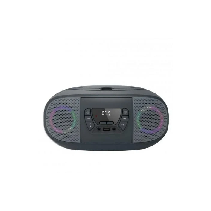 Fonestar BOOM-GO-G Radio CD Bluetooth USB Portátil con Efectos Luminosos Gris Fonestar BOOM-GO-G Radio CD Bluetooth USB Portátil con Efectos Luminosos Gris