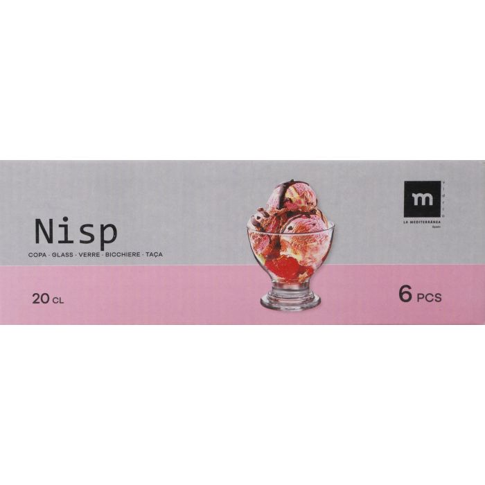 Set de 6 copas para helado 200 cc Nisp - Inde (6 Cajas) 1 Set de 6 copas para helado 200 cc Nisp - Inde (6 Cajas) 1