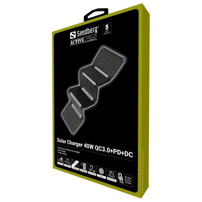 Sandberg Solar Charger 40W QC3.0+PD+DC 10 Sandberg Solar Charger 40W QC3.0+PD+DC 10