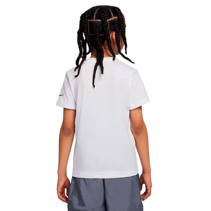 Camiseta de Manga Corta Infantil Nike Sportswear Swoosh Blanco L