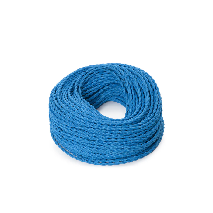 Cable Textil Trenzado 2x0,75 x 1 Metro Mint Green [SKD-CT275-MINT GREEN]