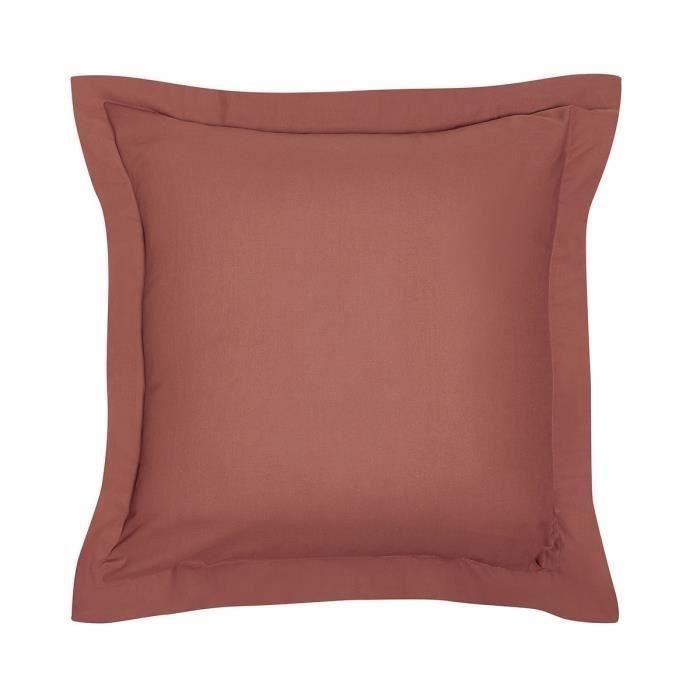 Today TOD3574643503060 - Funda de Almohada Esencial - 100% Algodón - 63x63+5 cm - Terracota