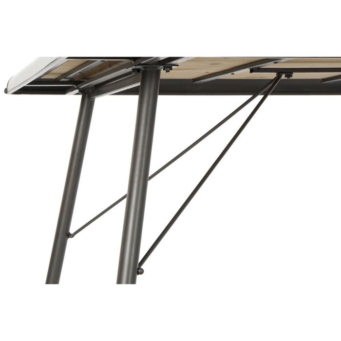 DKD Home Decor Mesa de Comedor Estilo Loft en Abeto y Metal, Colores Gris Claro y Natural, Dimensiones 90x161x75 cm, Desmontable 1 DKD Home Decor Mesa de Comedor Estilo Loft en Abeto y Metal, Colores Gris Claro y Natural, Dimensiones 90x161x75 cm, Desmontable 1