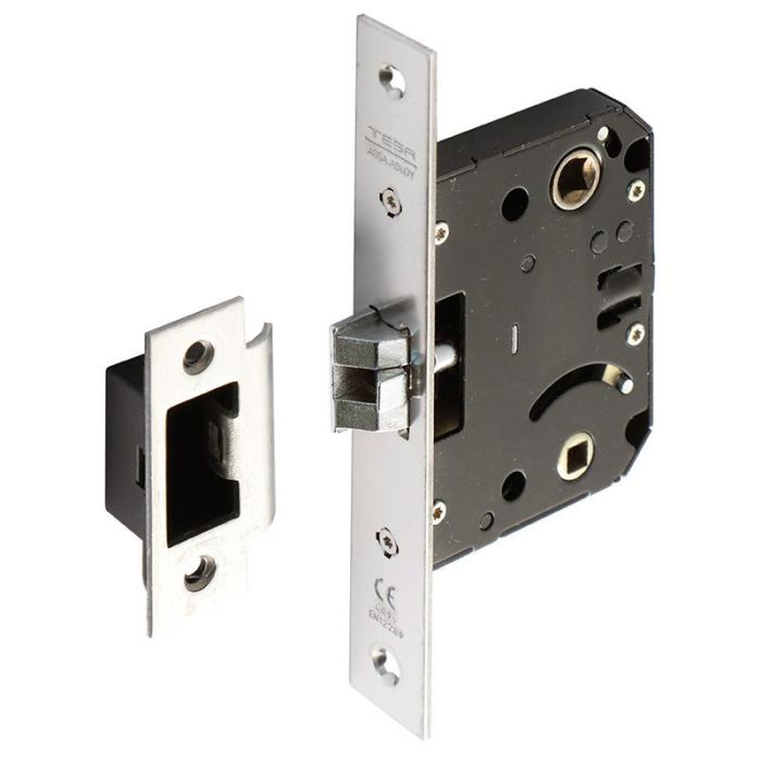 TESA 134Up50Ai Picaporte Silencioso de Acero Inoxidable Entrada 50 mm Frente Recto