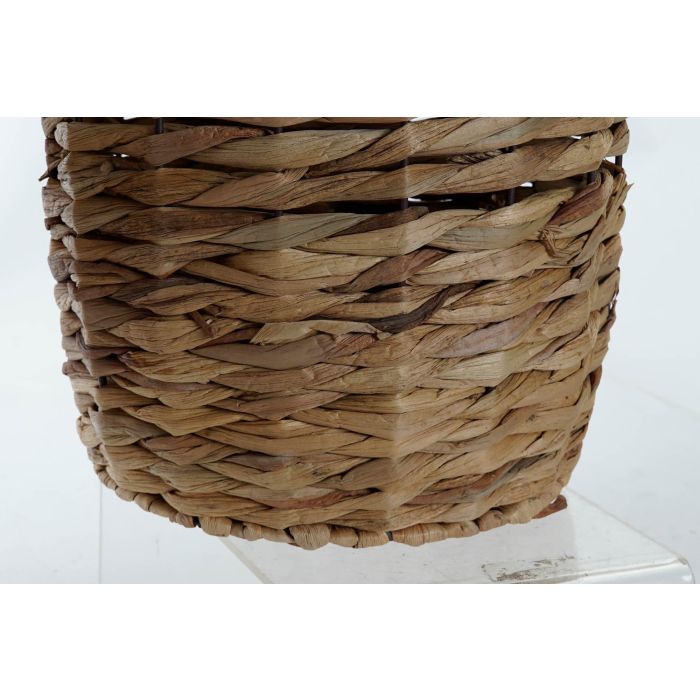 DKD Home Decor Cesta Balines Natural Verde Ratan Set de 2 Piezas 33 x 40 x 33 cm 3