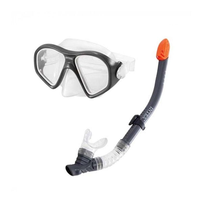 Gafas de Buceo con Tubo Intex 55648 Amarillo Negro