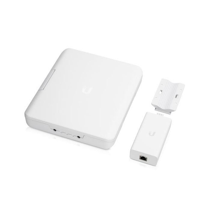 Ubiquiti UniFi Switch Flex Utility, Caja Exterior Impermeable para USW-Flex con Adaptador PoE de 60W