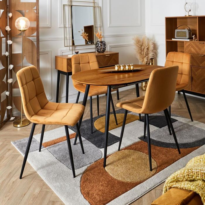 Home Deco Factory Silla Essentiel Mateo Amarillo Mostaza Estructura Madera Patas Hierro Tapizado Poliester 6 Home Deco Factory Silla Essentiel Mateo Amarillo Mostaza Estructura Madera Patas Hierro Tapizado Poliester 6