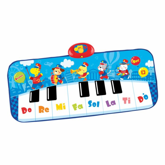 Piano de juguete Winfun 90 x 0,5 x 38 cm Azul Animales (6 Unidades) 4