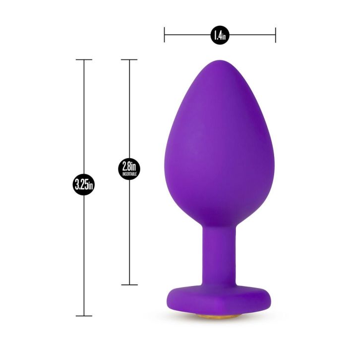 Plug Anal Blush Temptasia Morado (8,2 cm) 3