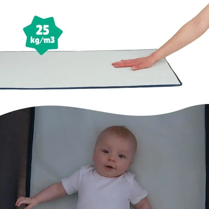 Badabulle Cuna de viaje Easy Clip BAD3661276187276 Plegable Ligera Compacta con Bolsa de Transporte Colchón Incluido 5