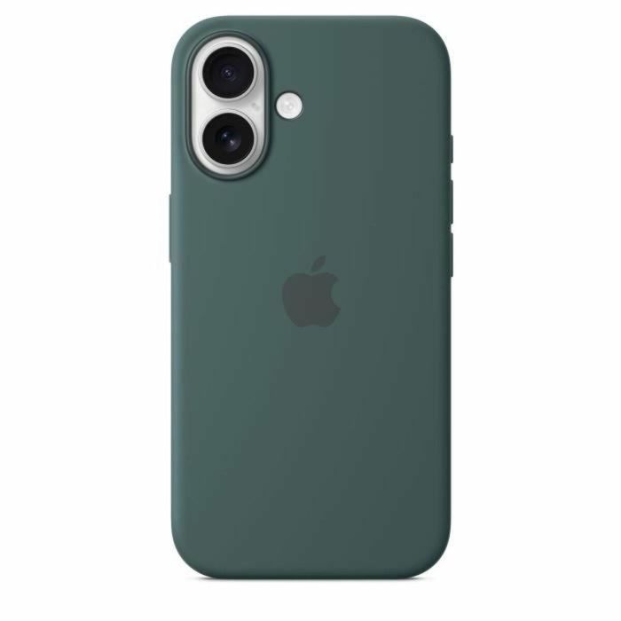 Apple iPhone 16 - Funda de Silicona con MagSafe, Verde Lago 2