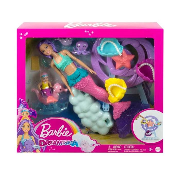 Mattel Muñeca Barbie Sirena con Bebé Sirena, Pulpo, Cría de Foca y Accesorios de Cuidado 0 Mattel Muñeca Barbie Sirena con Bebé Sirena, Pulpo, Cría de Foca y Accesorios de Cuidado 0