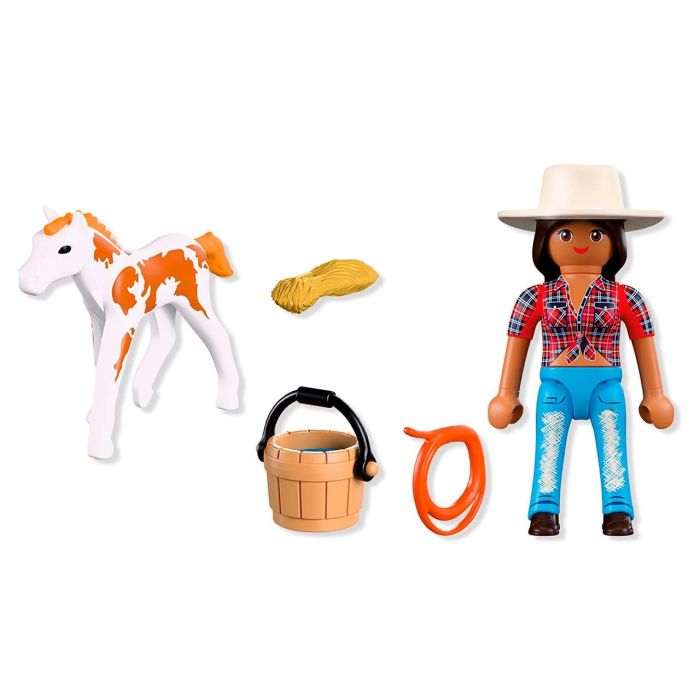 PLAYMOBIL Jinete Con Caballo 72026 - Duo Pack, Figura de Vaquera y Potro Moteado con Accesorios, Juguete +4 años 2 PLAYMOBIL Jinete Con Caballo 72026 - Duo Pack, Figura de Vaquera y Potro Moteado con Accesorios, Juguete +4 años 2