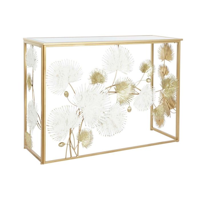 Consola Glam DKD Home Decor Dorado Blanco 37 x 80 x 108 cm