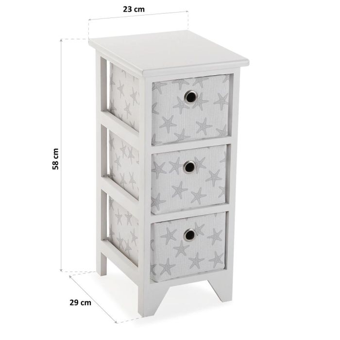 Cajonera 3 Cestas Starfish Gre Versa 29X58CM (2 Unidades) 4 Cajonera 3 Cestas Starfish Gre Versa 29X58CM (2 Unidades) 4