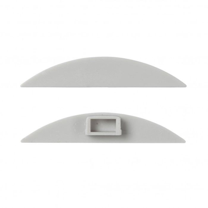 Greenice LLE-ALP021 Tapón Final para Perfiles de Tiras LED Flexibles y Rígidas, Líneas de Luz Empotradas, Cocinas, Baños