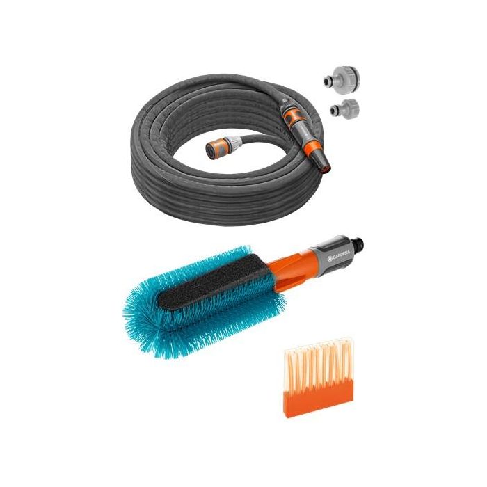 Gardena 18864-20 Cleansystem Set de Lavado de Bicicletas con Manguera de 15m, Boquilla y Adaptador de Grifo 0 Gardena 18864-20 Cleansystem Set de Lavado de Bicicletas con Manguera de 15m, Boquilla y Adaptador de Grifo 0