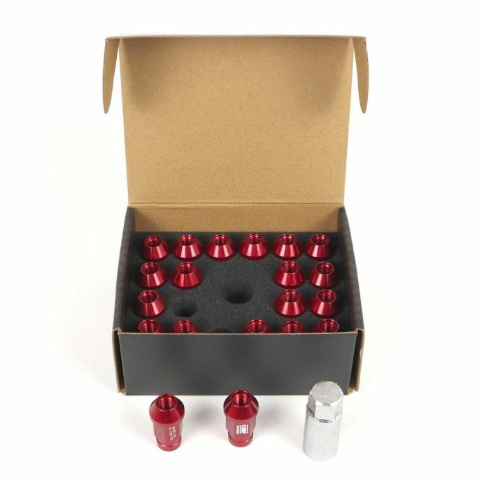 Set Tuercas OMP 7075 M12 x 1,25 40 mm 20 uds Rojo 2 Set Tuercas OMP 7075 M12 x 1,25 40 mm 20 uds Rojo 2