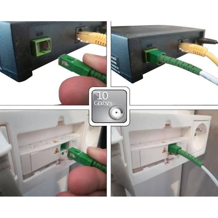 Cable de fibra óptica para Livebox, SFR box y Bbox 15m00 3 Cable de fibra óptica para Livebox, SFR box y Bbox 15m00 3