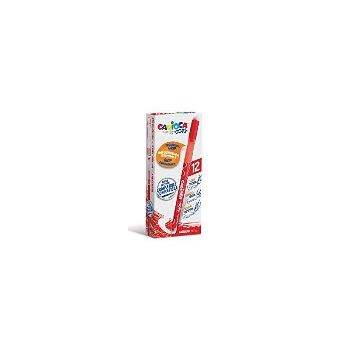 Carioca Bolígrafo Oops Monocolor Rojo Caja 12 Ud Carioca Bolígrafo Oops Monocolor Rojo Caja 12 Ud