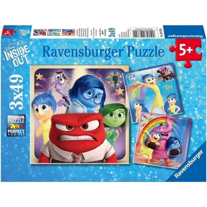 Puzzle Del Reves Disney Pixar 3x49pzs 1 Puzzle Del Reves Disney Pixar 3x49pzs 1