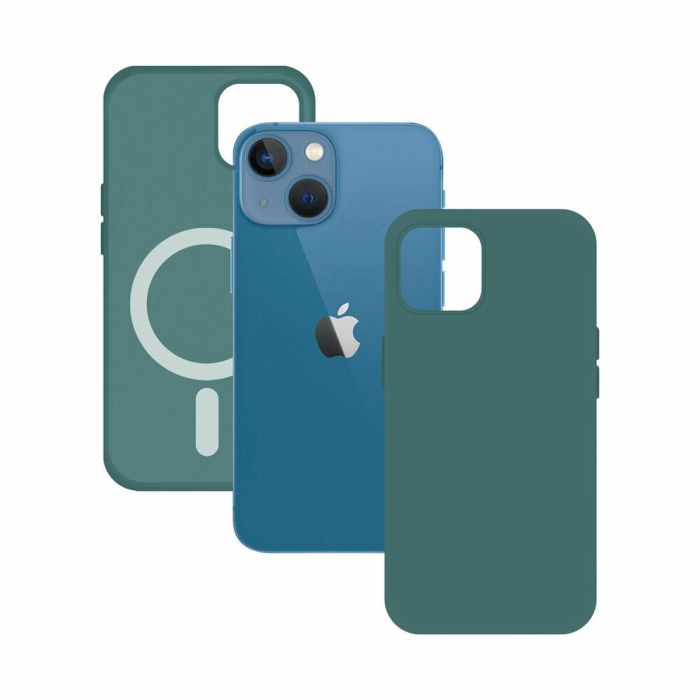 Funda para Móvil KSIX iPhone 13 Mini Verde Funda para Móvil KSIX iPhone 13 Mini Verde