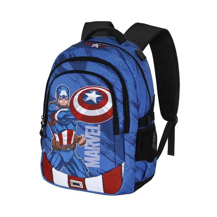 Karactermania Mochila Capitán América Run. Plus Fan 44x34x21 cm Ripstop