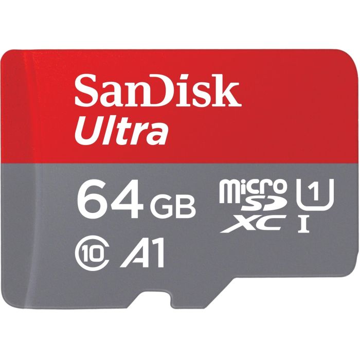 SanDisk Tarjeta de Memoria Ultra microSDXC 64GB 140MB/s Clase 10 U1 A1 con Adaptador