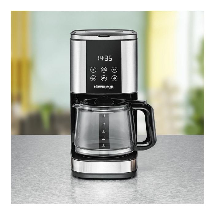 ROMMELSBACHER FKM 1000 Cafetera de Filtro, 1000 W, 1.5 L, Función Mantener Caliente y Autolimpieza, Negro y Acero Inoxidable 2 ROMMELSBACHER FKM 1000 Cafetera de Filtro, 1000 W, 1.5 L, Función Mantener Caliente y Autolimpieza, Negro y Acero Inoxidable 2