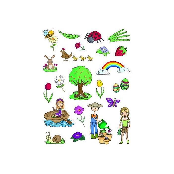 Gomets Apli Tematicos Bolsa 3H Removibles Primavera 66 Uds. (11614) (Set de 5)