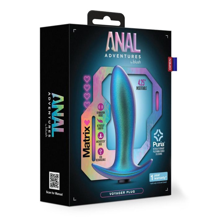 Plug Anal Blush Anal Adventures Verde (10,8 cm) 1