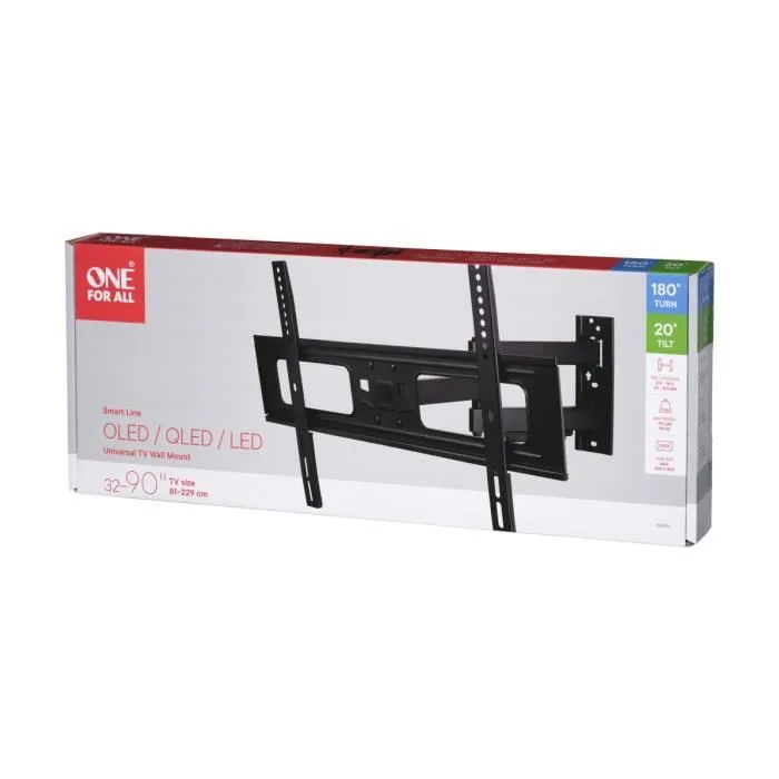 One For All WM2651 Soporte de Pared Giratorio e Inclinable para TV de 81-213cm (32-84) VESA hasta 600x400mm 2 One For All WM2651 Soporte de Pared Giratorio e Inclinable para TV de 81-213cm (32-84) VESA hasta 600x400mm 2