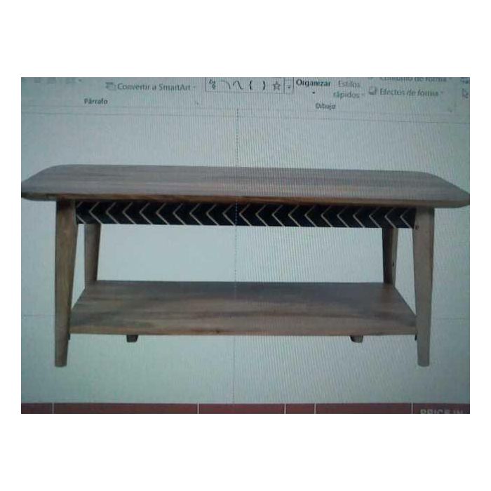 Mesa Centro Moderno DKD Home Decor Negro Natural 60 x 45 x 117 cm