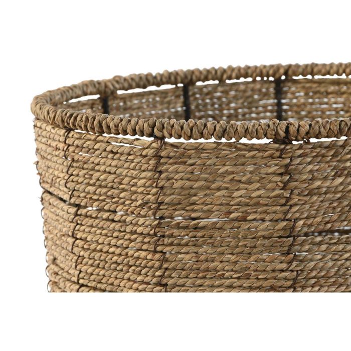 Macetero Tropical DKD Home Decor Marron 31 x 24 x 31 cm Set de 3 2 Macetero Tropical DKD Home Decor Marron 31 x 24 x 31 cm Set de 3 2