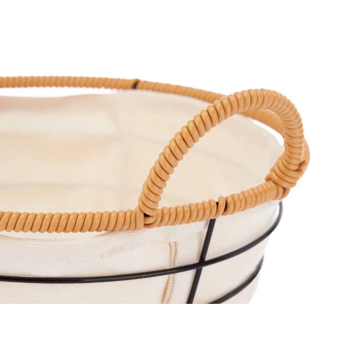 Cesta Asas Metal Redonda Kinvara 26X12CM (24 Unidades) 3 Cesta Asas Metal Redonda Kinvara 26X12CM (24 Unidades) 3