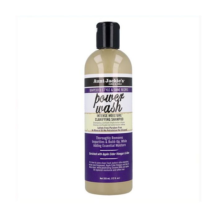 Aunt Jackie'S Curls & Coils Grapeseed Power Wash Champú 355 ml/12Oz